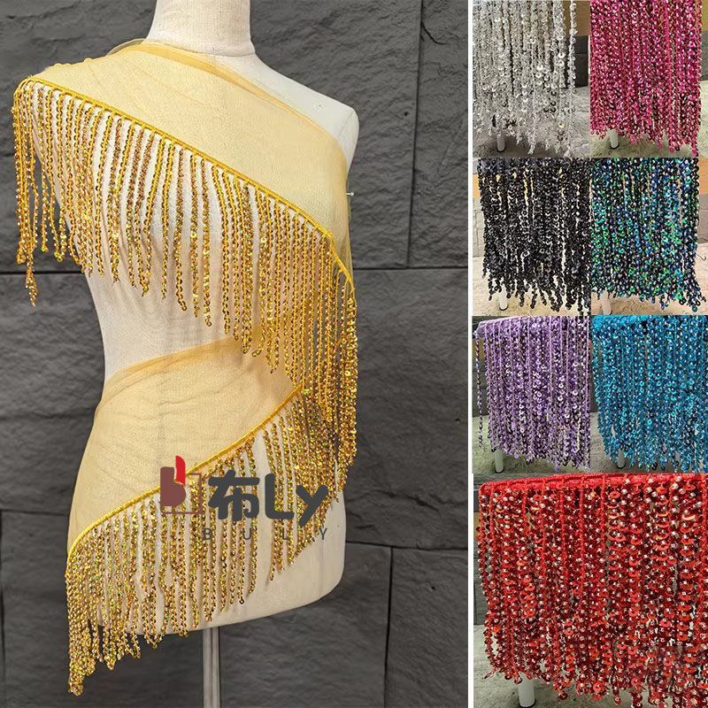 15cm Beaded Sequin Tassel Frin - огляд і ціна Ethnic Fashion Designers
